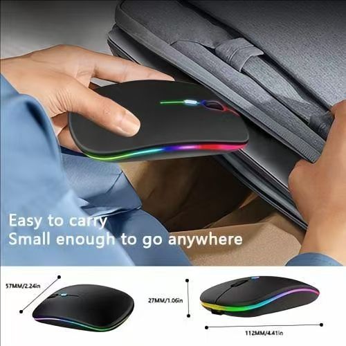M152  1000mAh! Cardartony Wireless Mouse Bluetooth Luminous Mouse 2.4GHz Rechargeable portable office must-have suitable for PC/ tablet/laptop,Super long standby time