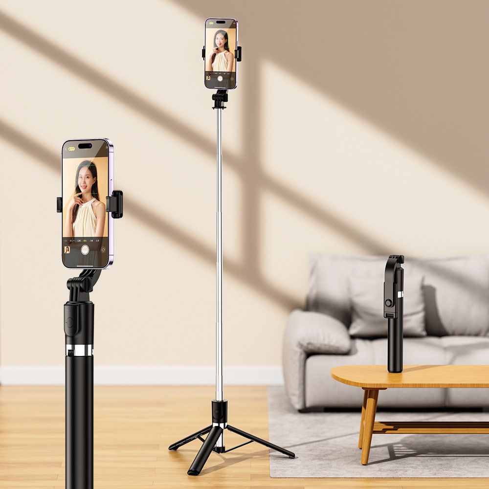 Mobile selfie stick extended Bluetooth integrated with beauty fill light remote control multifunctional live streaming desktop tripod