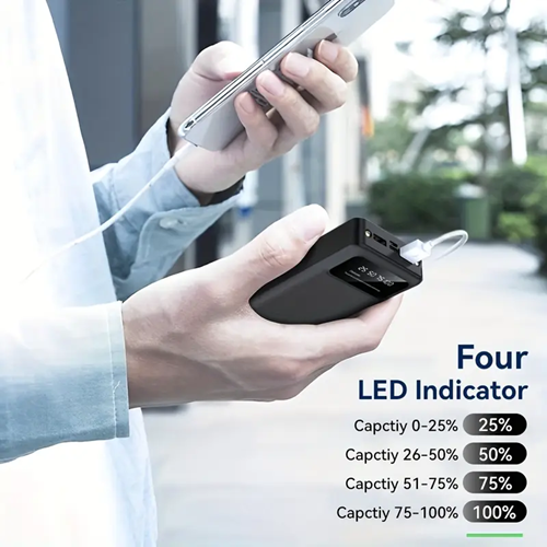 A3 30000mAh portable power bank, Micro USB+Type-C， Ultra large capacity lithium polymer battery cells, essential energy storage for accompanying use