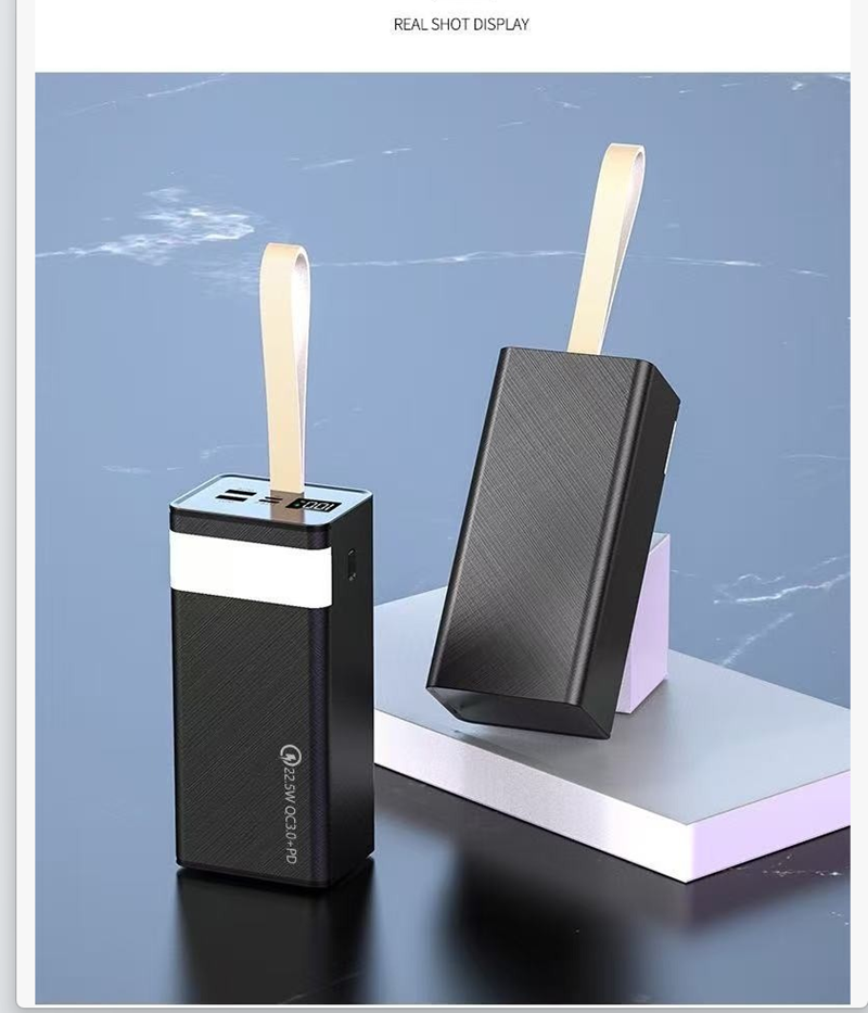 50000 MAh Power Banks With LED Light Portable Charger