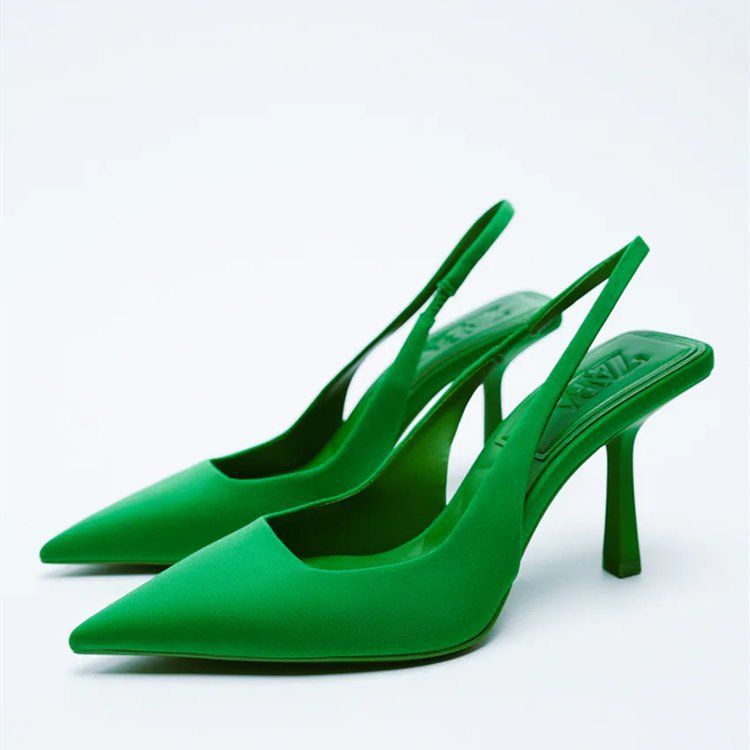 2025 Summer New Women's Shoes: Stylish pointed-toe slim-heel and mid-heel single shoes, open-back closed-toe sandals, high-heeled shoes for commuting and leisure.