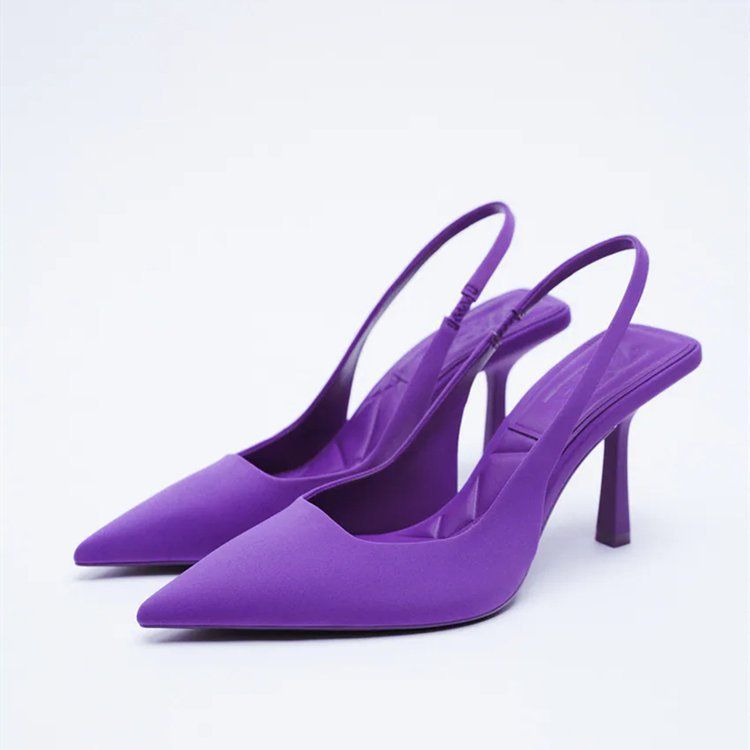 2025 Summer New Women's Shoes: Stylish pointed-toe slim-heel and mid-heel single shoes, open-back closed-toe sandals, high-heeled shoes for commuting and leisure.
