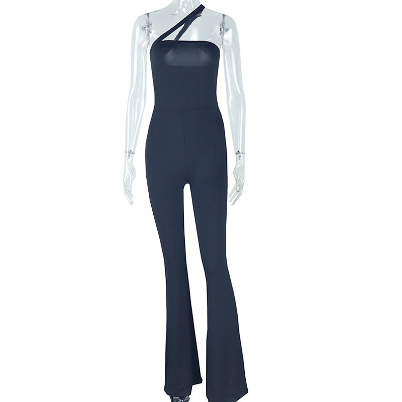 New styles for the summer of 2025. Fashionable and sexy, with a light and breathable solid color, backless, sleeveless, form-fitting long jumpsuit, suitable for both parties and commuting.