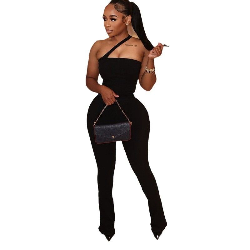 New styles for the summer of 2025. Fashionable and sexy, with a light and breathable solid color, backless, sleeveless, form-fitting long jumpsuit, suitable for both parties and commuting.