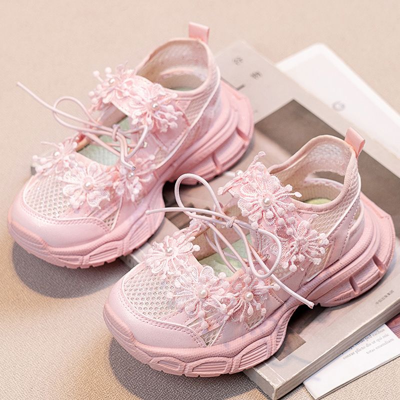 Girls' Sandals - Pink & White Color Available T45D Model 26-37