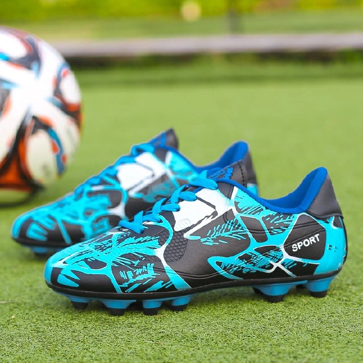 Kids and Men Professional Spike Football Boots Outdoor Non-slip Sport Shoes Light Soccer Shoes 31-43