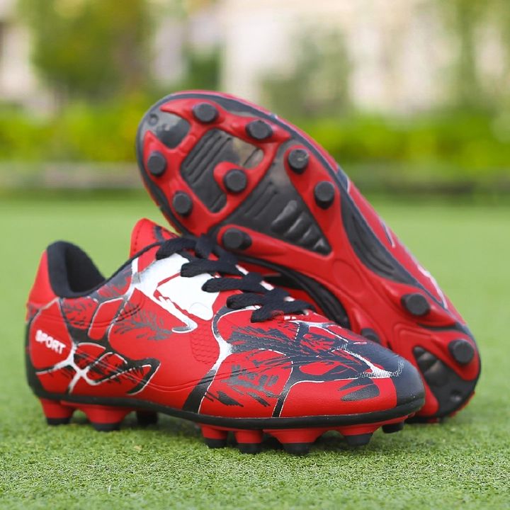 Kids and Men Professional Spike Football Boots Outdoor Non-slip Sport Shoes Light Soccer Shoes 31-43