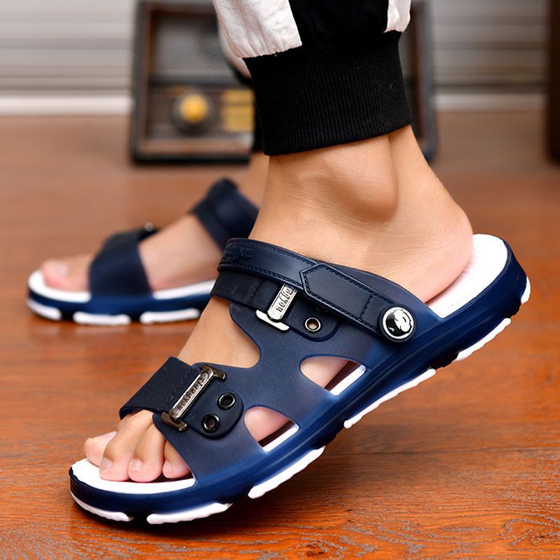 Summer Casual Shoes New Men Sandals Gladiator Sandals Open Toe Platform Outdoor Beach Sandal Rome Footwear Black 34-45