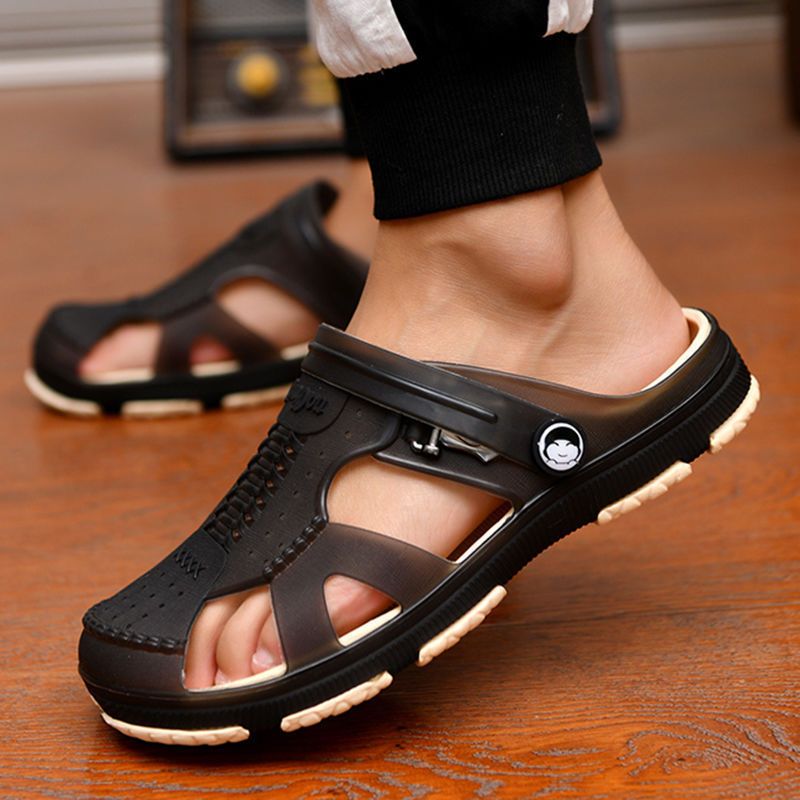 Summer Casual Shoes New Men Sandals Gladiator Sandals Open Toe Platform Outdoor Beach Sandal Rome Footwear Black 34-45