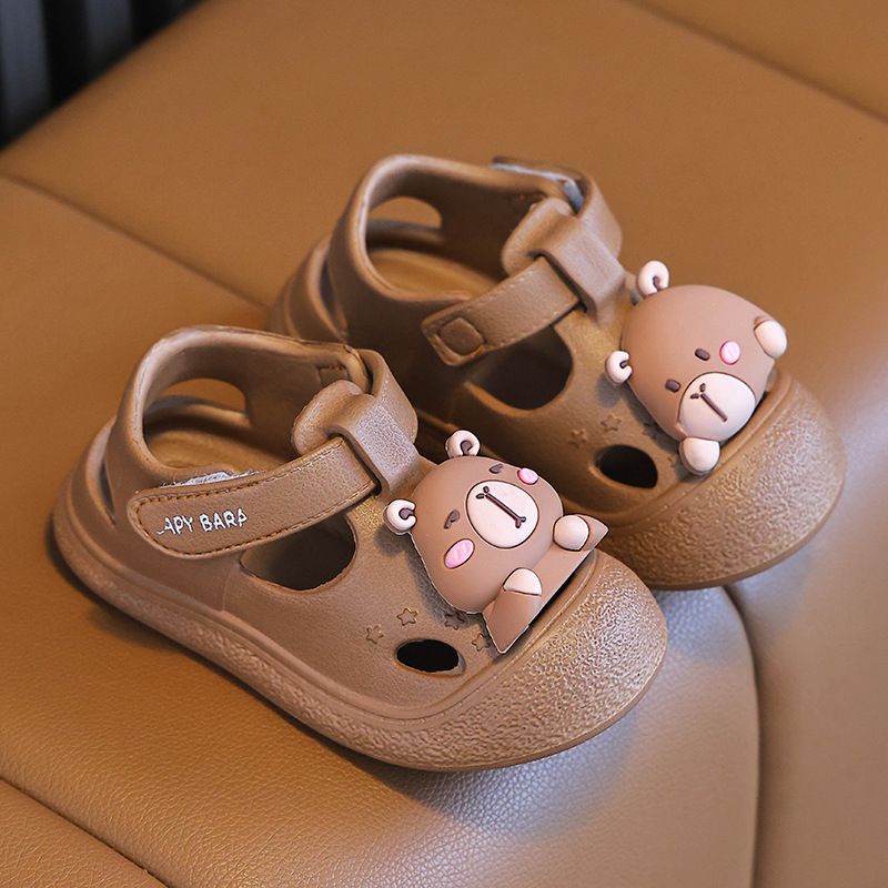 2025 New Capybara Kids Sandals - Anti-Slip Boys Summer Slide Slippers for Indoor & Outdoor Play EU18-40