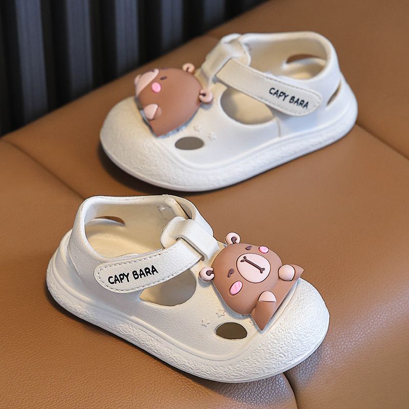 2025 New Capybara Kids Sandals - Anti-Slip Boys Summer Slide Slippers for Indoor & Outdoor Play EU18-40