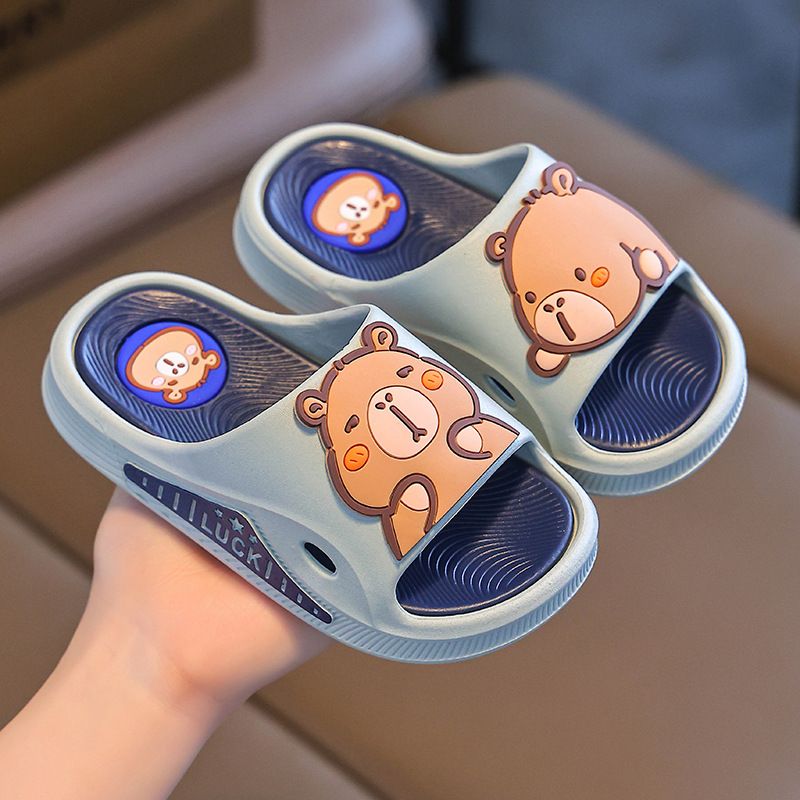2025 New Capybara Kids Sandals - Anti-Slip Boys Summer Slide Slippers for Indoor & Outdoor Play EU18-40