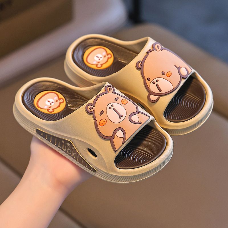 2025 New Capybara Kids Sandals - Anti-Slip Boys Summer Slide Slippers for Indoor & Outdoor Play EU18-40