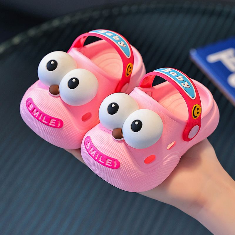 2025 New Kids Crocs-Style Sandals - Anti-Slip & Quiet Closed-Toe Sandals for Boys/Girls, Indoor & Outdoor Use (Toddler/Kids Sizes) 18-28