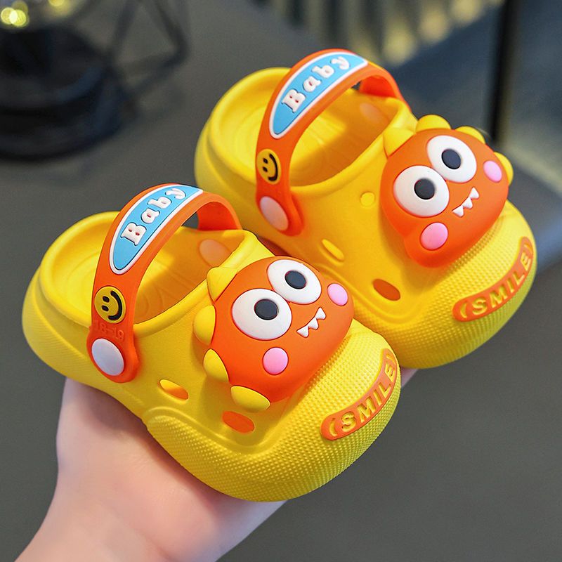 2025 New Kids Crocs-Style Sandals - Anti-Slip & Quiet Closed-Toe Sandals for Boys/Girls, Indoor & Outdoor Use (Toddler/Kids Sizes) 18-28