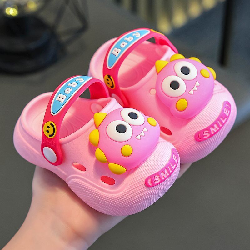 2025 New Kids Crocs-Style Sandals - Anti-Slip & Quiet Closed-Toe Sandals for Boys/Girls, Indoor & Outdoor Use (Toddler/Kids Sizes) 18-28