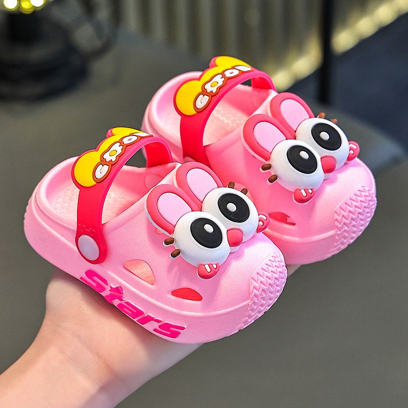 2025 New Kids Crocs-Style Sandals - Anti-Slip & Quiet Closed-Toe Sandals for Boys/Girls, Indoor & Outdoor Use (Toddler/Kids Sizes) 18-28