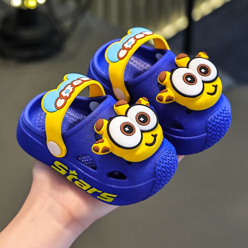 2025 New Kids Crocs-Style Sandals - Anti-Slip & Quiet Closed-Toe Sandals for Boys/Girls, Indoor & Outdoor Use (Toddler/Kids Sizes) 18-28