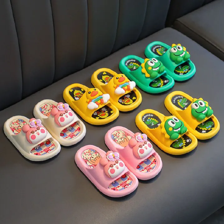 2025 New Kids' Cartoon Sandals - Anti-Slip Indoor/Outdoor Slippers for Boys & Girls (Toddler/Child Sizes) 22-37
