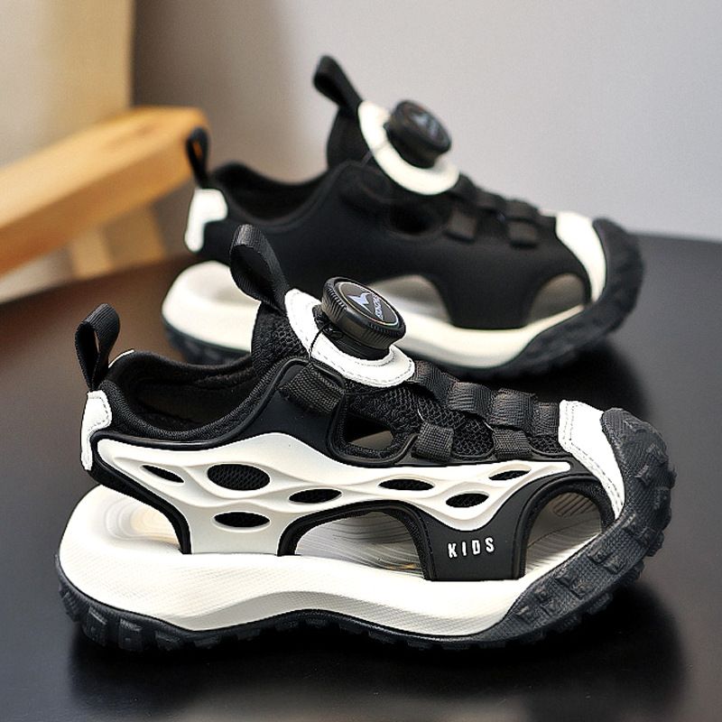 2025 New Boys' Closed-Toe Sandals - Soft Sole Anti-Slip Sports & Beach Shoes for Big Kids (Toddler/Youth Sizes) 28-38