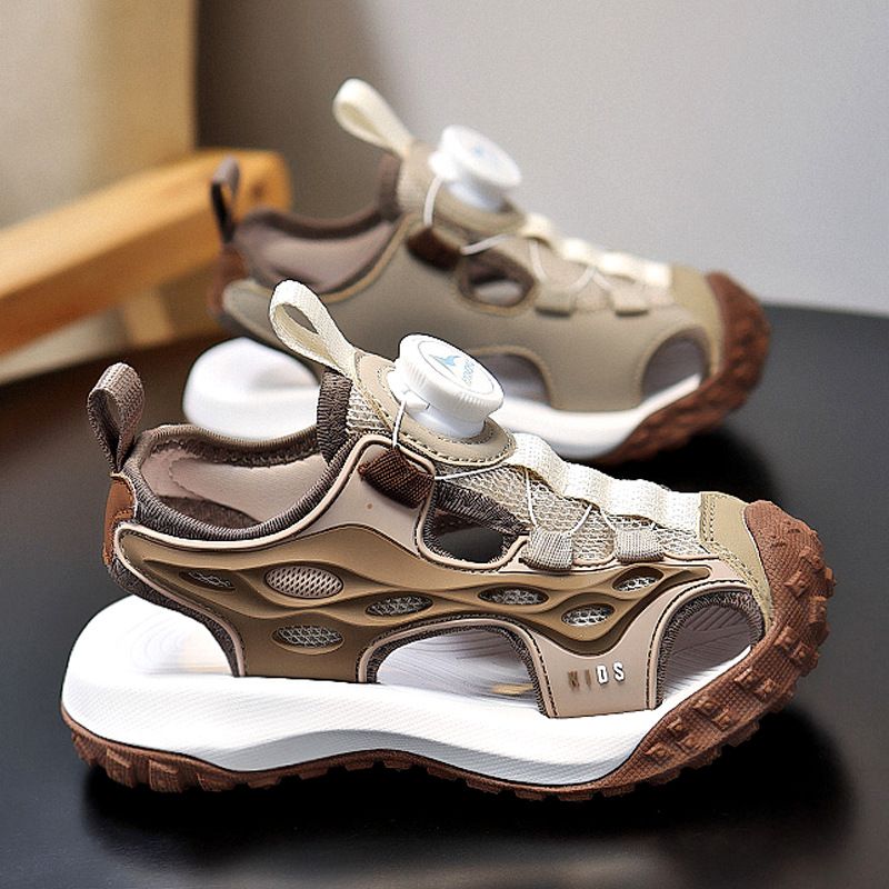 2025 New Boys' Closed-Toe Sandals - Soft Sole Anti-Slip Sports & Beach Shoes for Big Kids (Toddler/Youth Sizes) 28-38