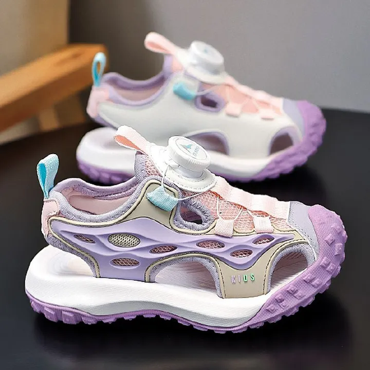 2025 New Boys' Closed-Toe Sandals - Soft Sole Anti-Slip Sports & Beach Shoes for Big Kids (Toddler/Youth Sizes) 28-38