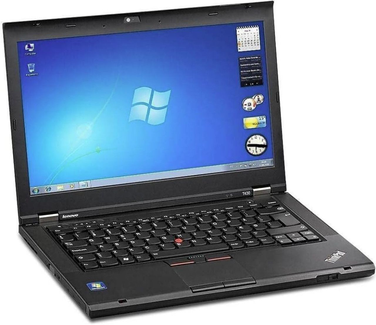 (Free Mouse) Refurbished Laptop Lenovo Thinkpad T430 Intel Core i5 3th Gen 4GB+500GB HDD +12.5" Windows 10 Refurbished Lenovo Laptops Notebook Black 12 inch