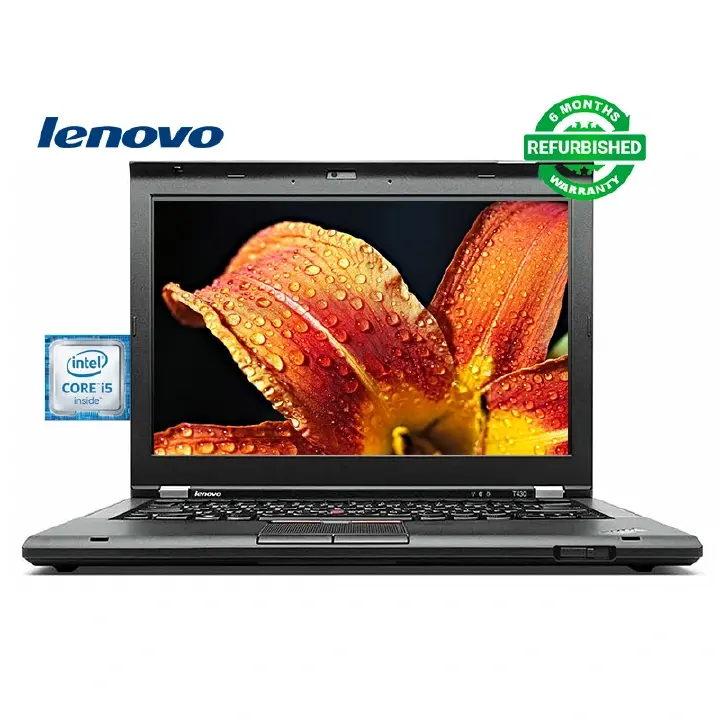 (Free Mouse) Refurbished Laptop Lenovo Thinkpad T430 Intel Core i5 3th Gen 4GB+500GB HDD +12.5" Windows 10 Refurbished Lenovo Laptops Notebook Black 12 inch