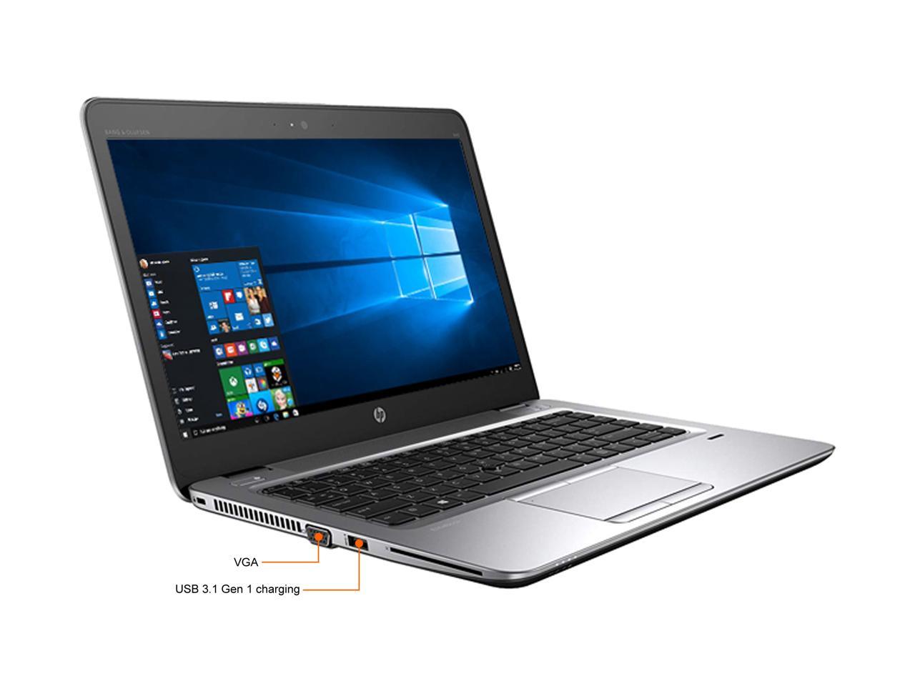 (i5+8GB+256GB+14") Refurbished Hp Elitebook 640 G2 Laptop Intel Core i5 6th Gen 8GB 256GB SSD 14" Refurbished Laptops  Computer Webcam Intel Graphics  Notebook Windows 11 Office 2019
