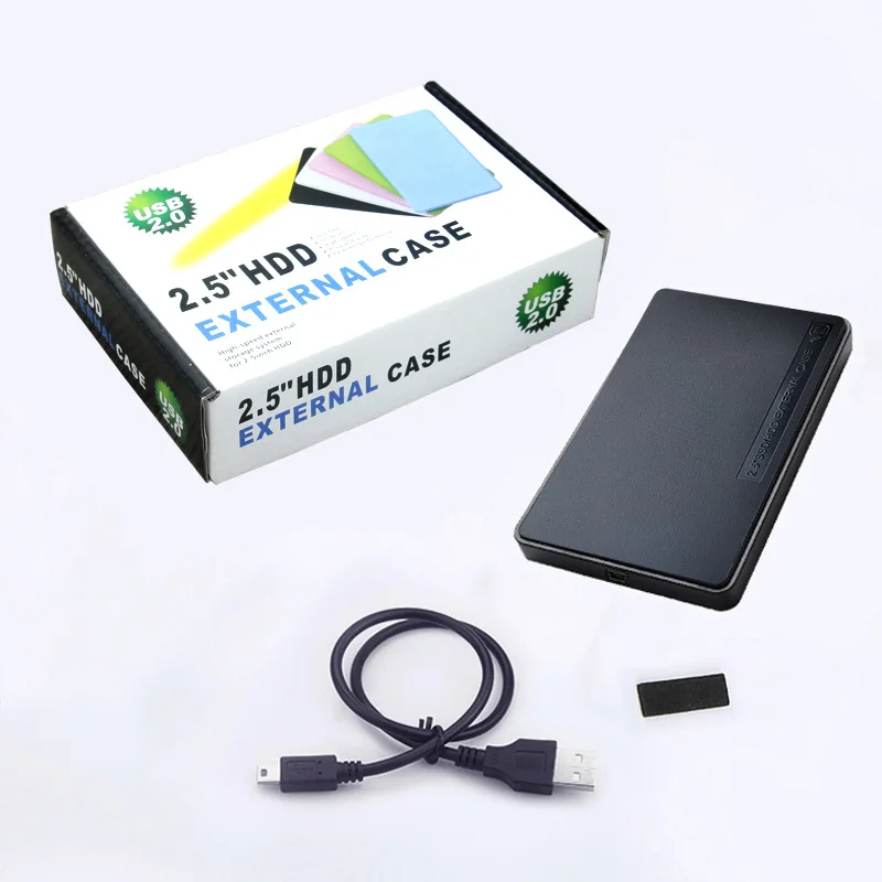 New 2.5inch hdd / ssd casing 2.0 usb cable casing harddisk external casing compatible with 2.5inch (laptop harddisk or ssd ) sleek and portable case