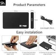 New 2.5inch HDD / SSD casing 2.0 USB cable casing HARDDISK external casing compatible with 2.5inch (laptop HARDDISK or ssd ) sleek and portable case