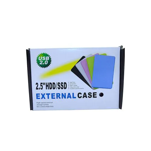 New 2.5inch HDD / SSD casing 2.0 USB cable casing HARDDISK external casing compatible with 2.5inch (laptop HARDDISK or ssd ) sleek and portable case