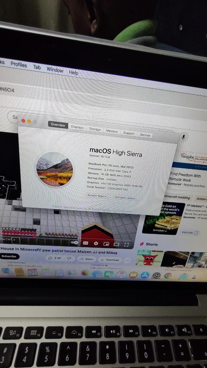 EX USA Apple MacBook pro 2012