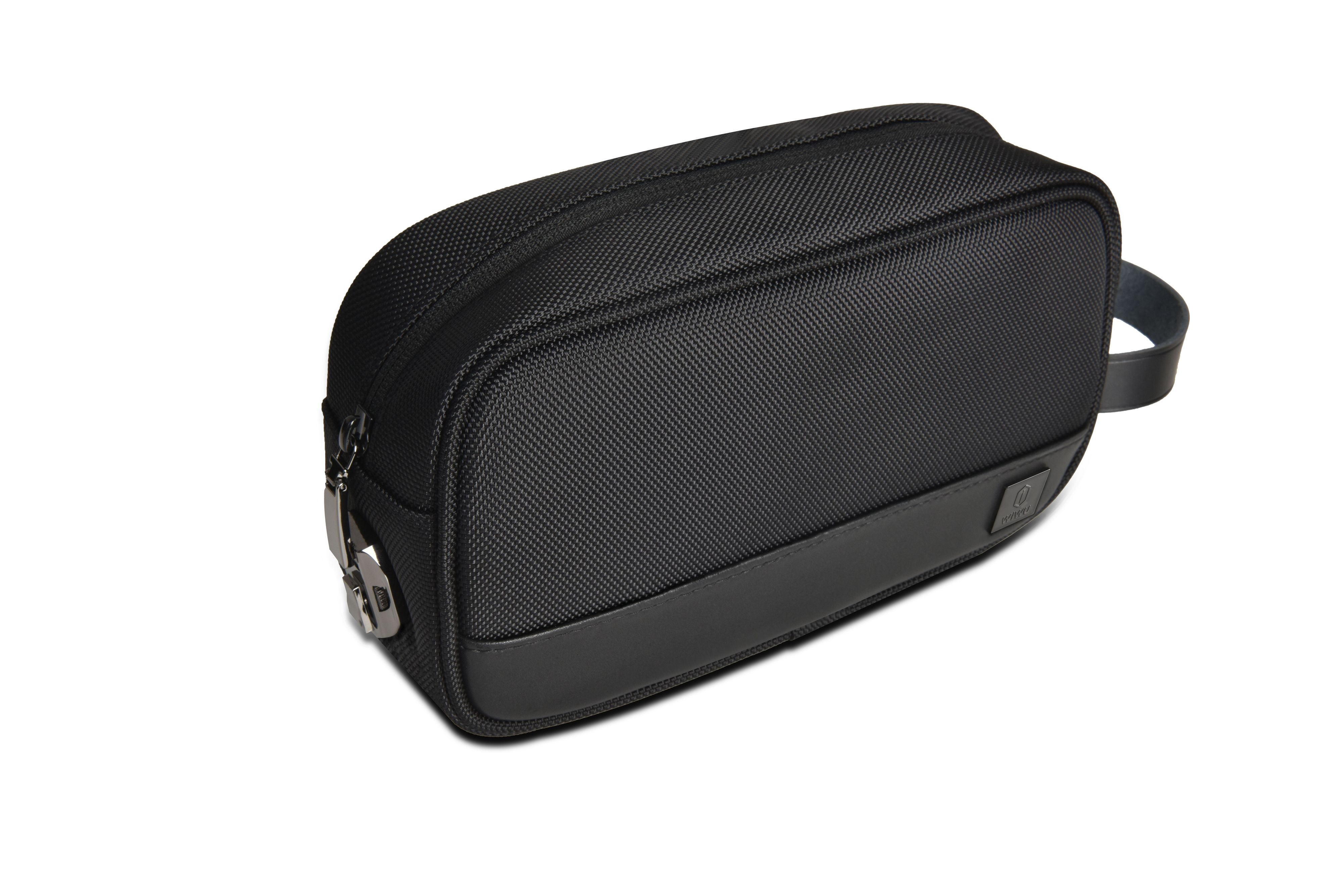 ​​Hali H1 Anti-Theft Travel Bag with Security Lock - 600D Polyester & Microfiber Durable Carryall, Lightweight Weekend Bag for Men & Women (Black)​