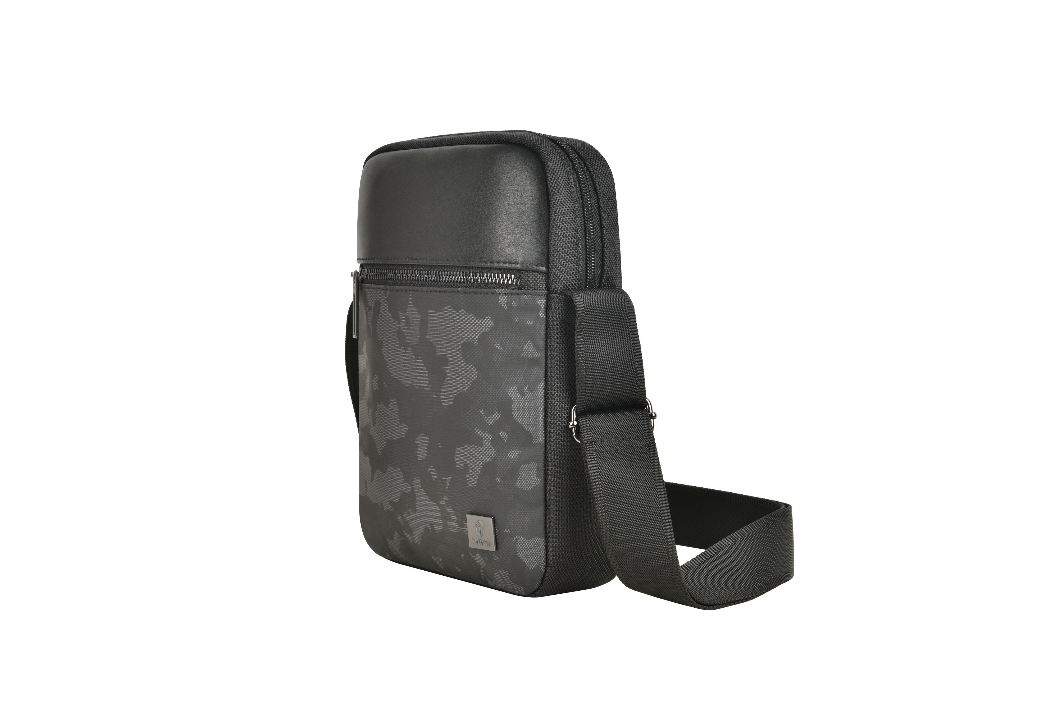 KMAX WiWU Salem Crossbody Sling Bag Roomy and Compact Adjustable Shoulder Strap Salem Black Mini Crossbody Bag