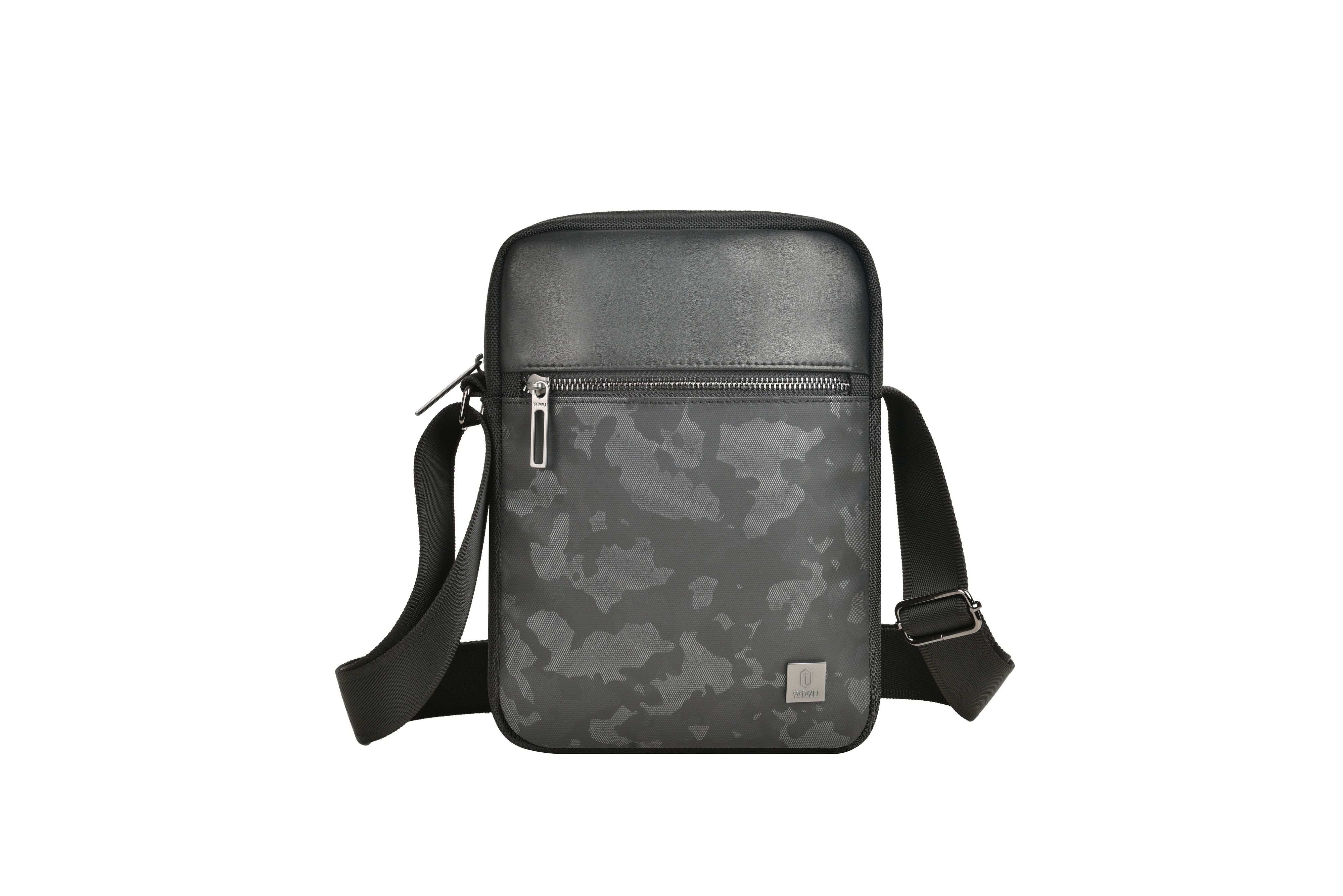 KMAX WiWU Salem Crossbody Sling Bag Roomy and Compact Adjustable Shoulder Strap Salem Black Mini Crossbody Bag
