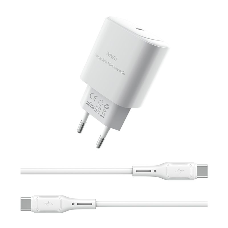 KMAX EU CE 30W Essential GaN Fast Smartphone Charger USB fit 100-240V 50-60Hz use for iphone android phoe  G008 with 1pcs type-c cable