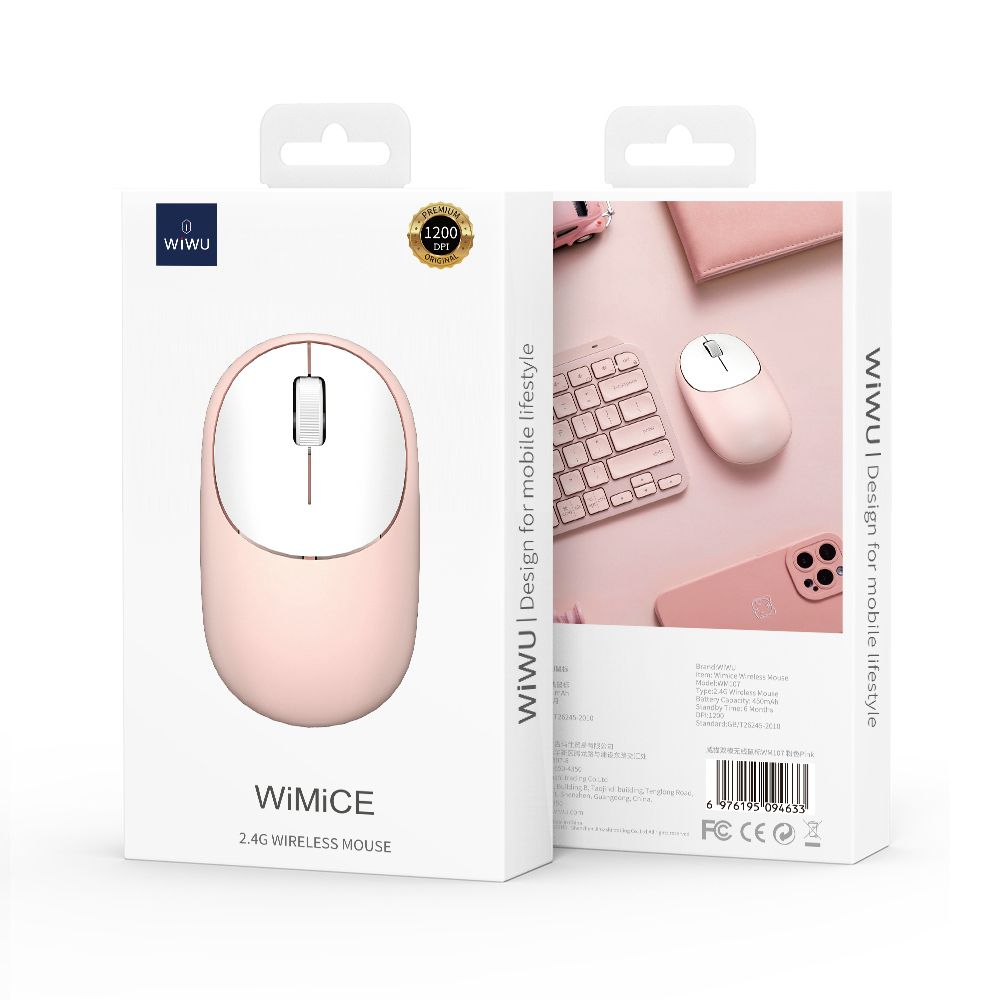 KMAX WM107 Wireless Mouse Gray Material: ABS