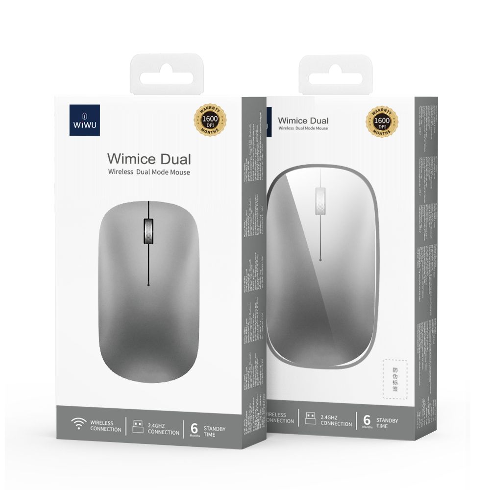 KMAX WM110 Wireless Mouse Wireless 2.4G+Bluetooth Light indication: 2.4G (red light) Built-in 400MA polymer lithium battery Distance ≥10M
