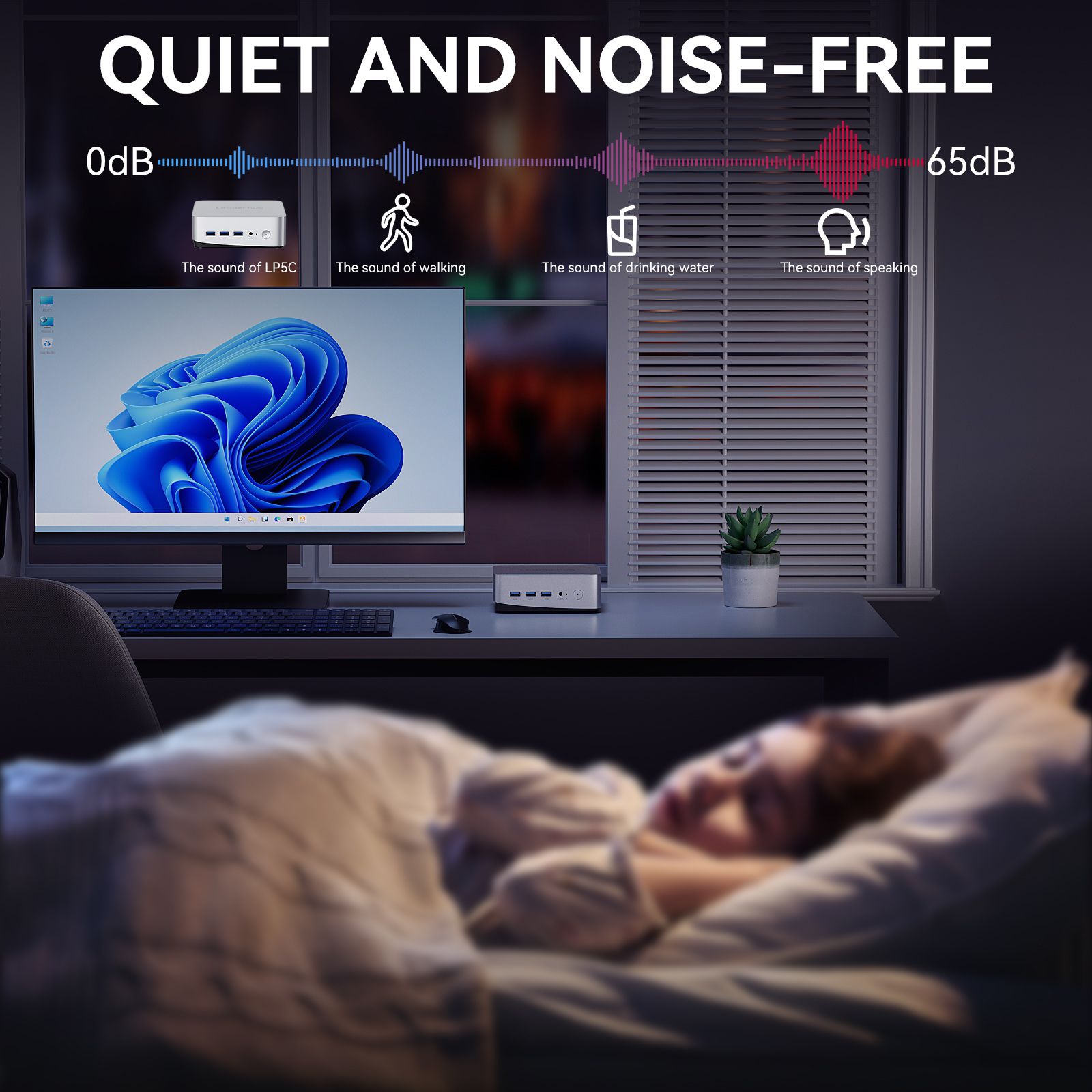 Leaderhub LP5C Mini PC i5-12450HX 16GB DDR4*2 +512GB M.2 NVMe SSD  Mini Computers USB 3.2 WiFi 6  BT5.2 RJ45 2.5G 4K Triple Display Desktop PC