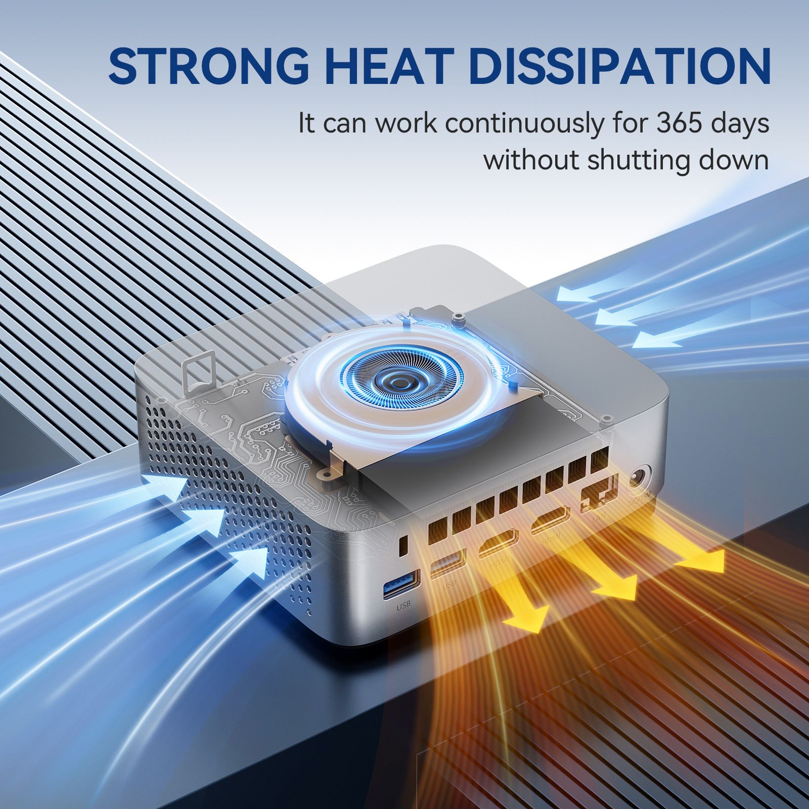 Leaderhub LP5C Mini PC i5-12450HX 16GB DDR4*2 +512GB M.2 NVMe SSD  Mini Computers USB 3.2 WiFi 6  BT5.2 RJ45 2.5G 4K Triple Display Desktop PC