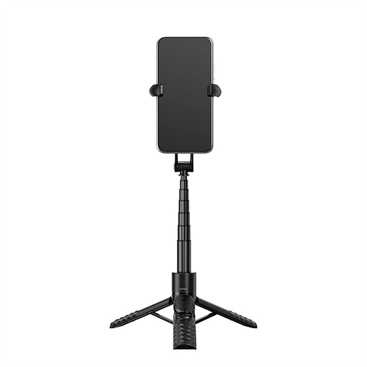 KMAX WiWU Wi-SE014 Magnetic Selfie Stick Phone Holder Black  Aluminum Alloy + ABS Strong Magnetic Tight Adsorption for Phone