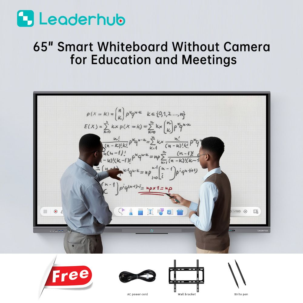 Leaderhub L65ZM 65" 4K Interactive Flat Panel Display | Android 14 | 8GB+128GB | 40-Point Touch | 1-Year Local Warranty | Nairobi Showroom — Test Before You Buy for Classroom Conference ​Meeting Room