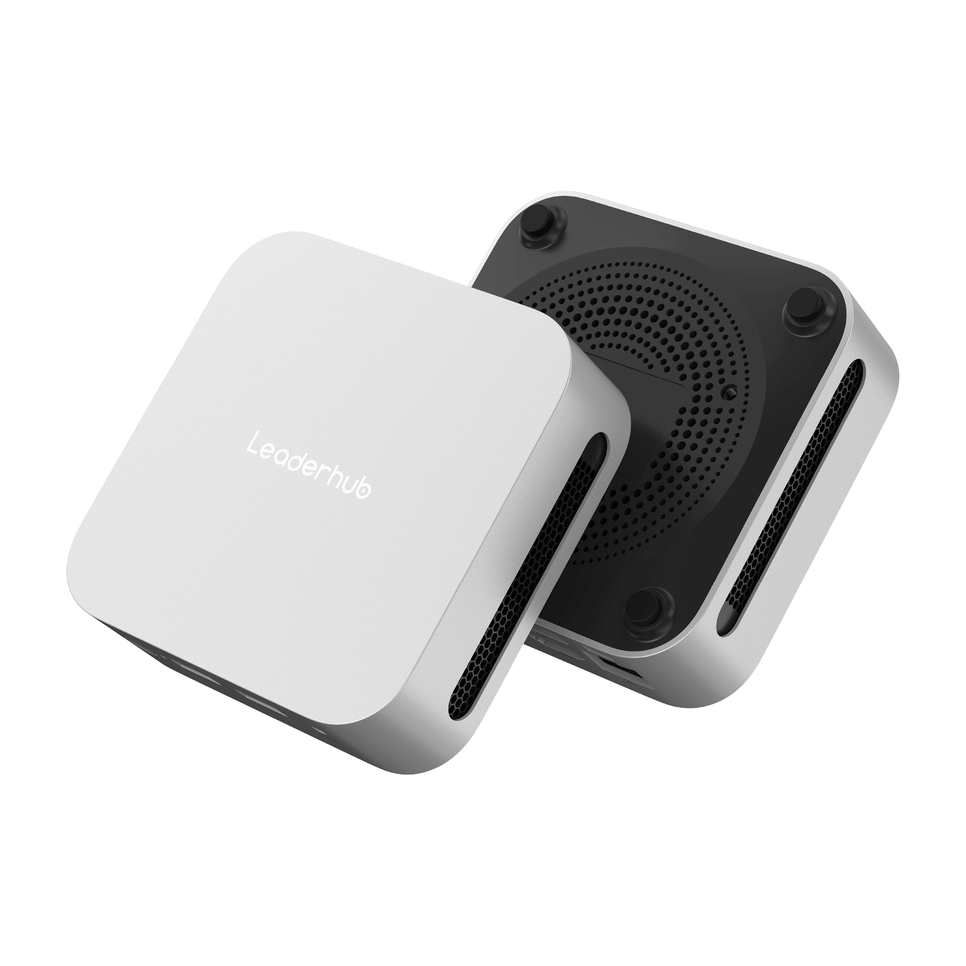 [Complete Set] Leaderhub Mini PC Desktop Bundle: LP1C Mini PC + 24" FHD Monitor + Wireless Keyboard and Mouse Set for Office Work