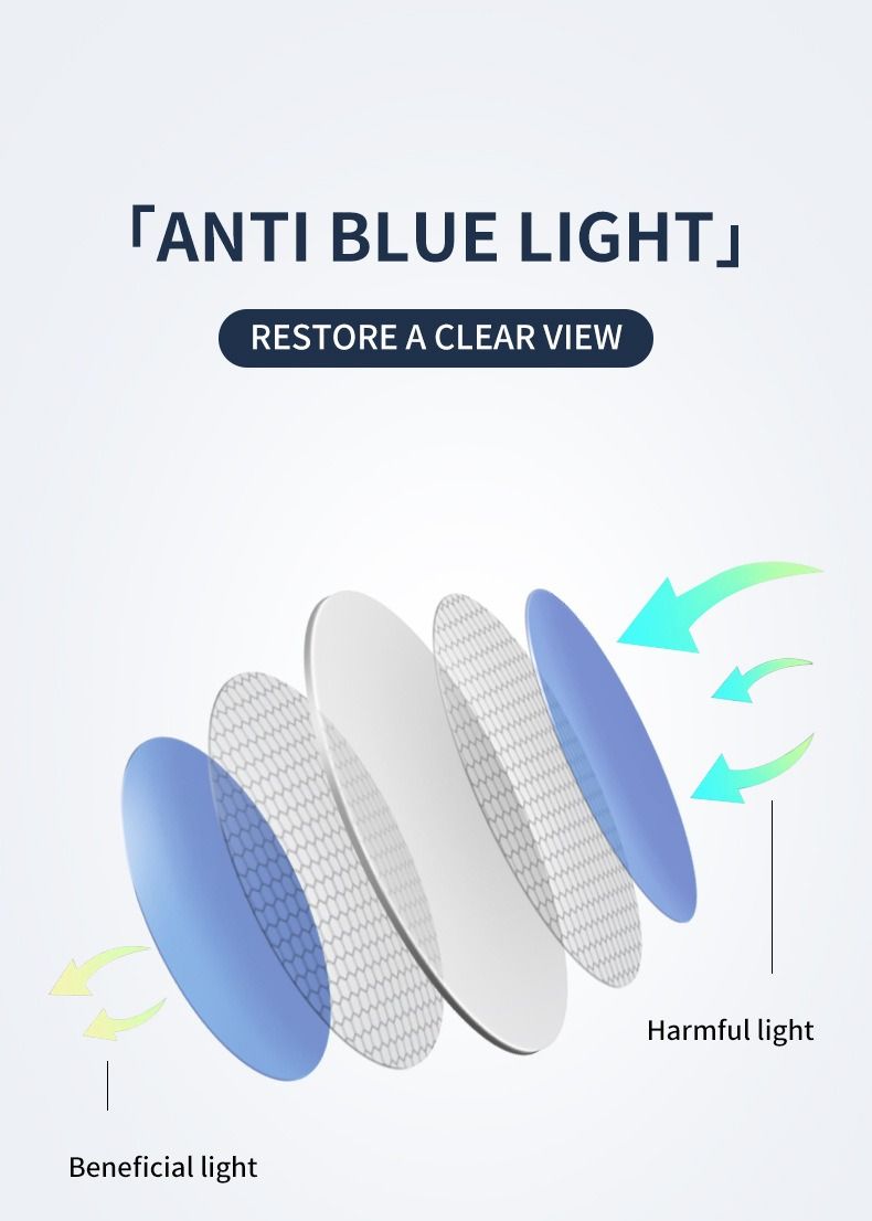 Metal Retro Anti Blue Light Glasses Myopia Glasses Frame Men and Women Round Frame Glasses Unisex 1PC