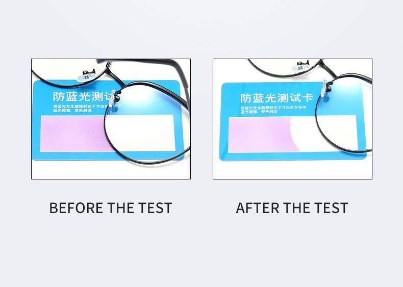 Metal Retro Anti Blue Light Glasses Myopia Glasses Frame Men and Women Round Frame Glasses Unisex 1PC