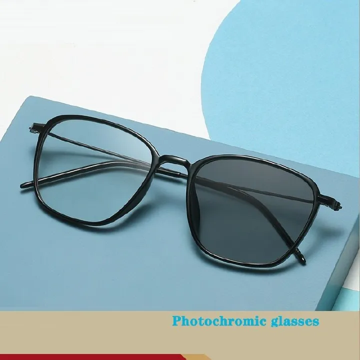 New Fashion Unisex Retro TR PC Mix Metal Anti Blue Light Glasses for All Face Photochromic Lunette Photogray Spectacles Eyewear 1PC