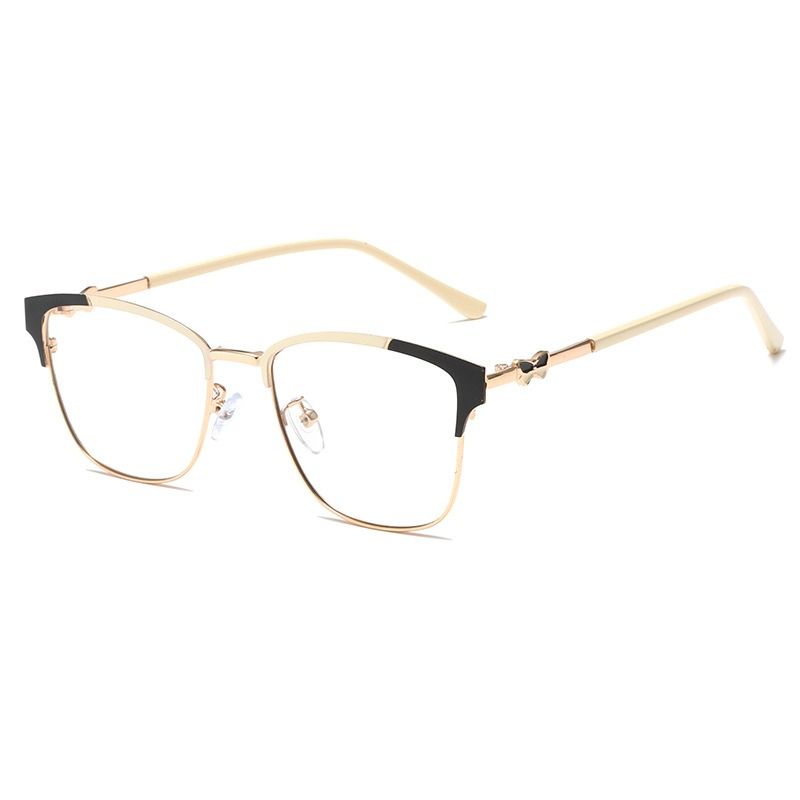 Color Changing Custom Logo Metal Glasses Anti Blue Light Photochromic Men and Women Eyeglasses Optical Prescription Spectacles 1PC