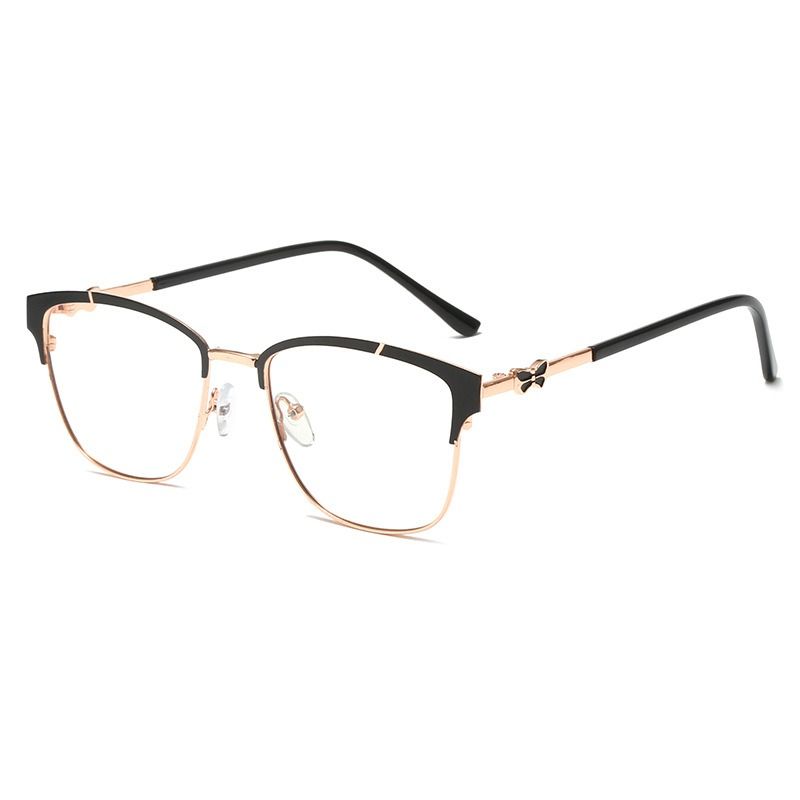 Color Changing Custom Logo Metal Glasses Anti Blue Light Photochromic Men and Women Eyeglasses Optical Prescription Spectacles 1PC