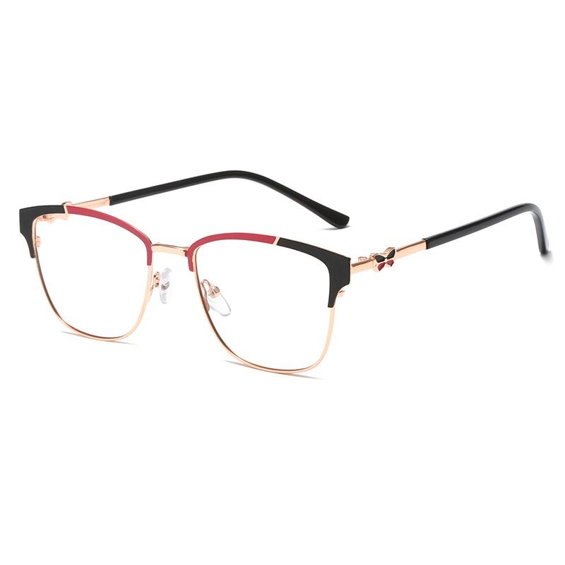 Color Changing Custom Logo Metal Glasses Anti Blue Light Photochromic Men and Women Eyeglasses Optical Prescription Spectacles 1PC